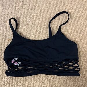 PINK Victoria's Secret Black Cutout Bralette